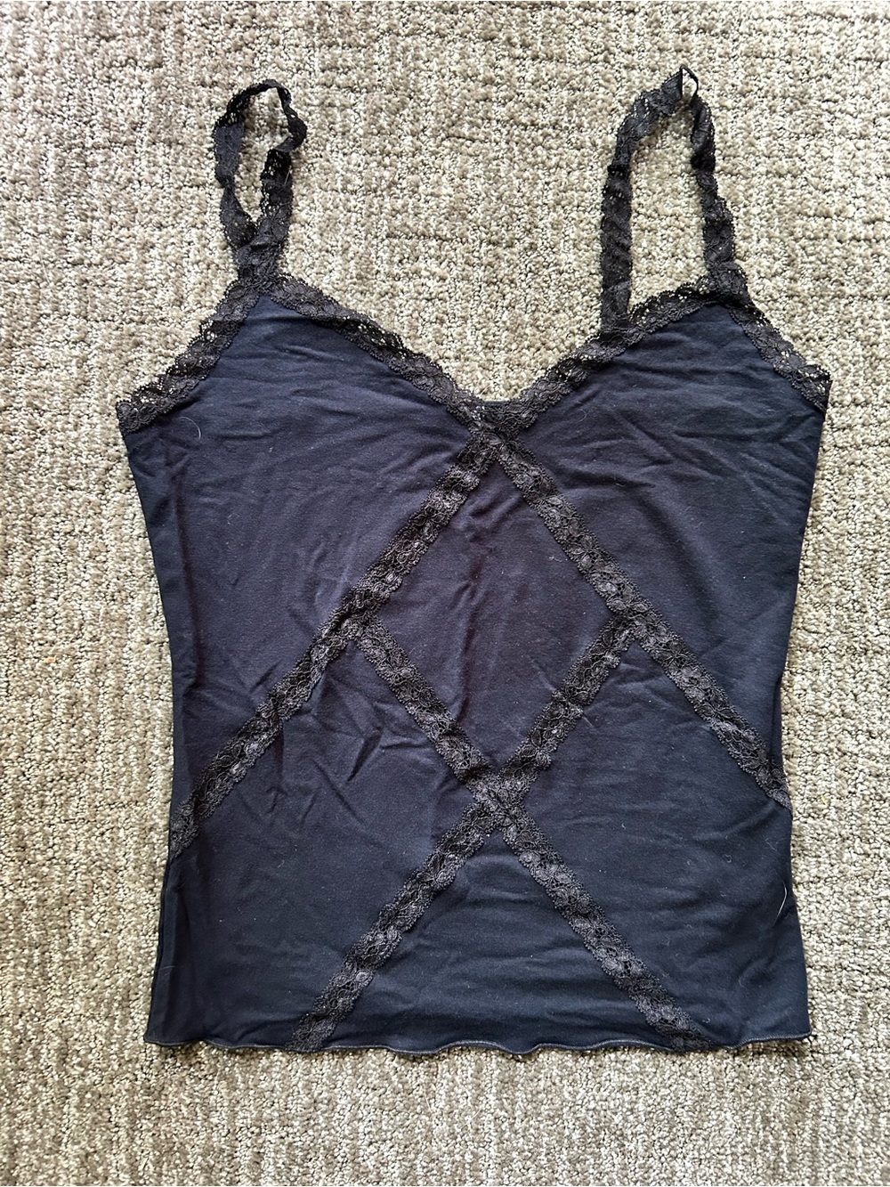 intimissimi Black Lace-Trim Camisole